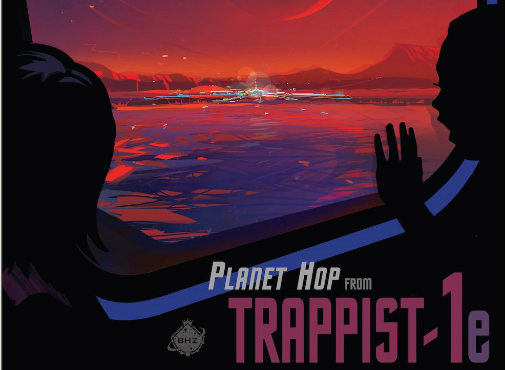 NASA yeni Güneş Sistemi TRAPPIST-1 için seyahat posterleri hazırladı