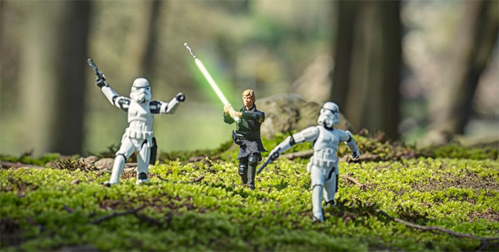 Stéphane Delval ve Star Wars figür fotoğrafçılığı